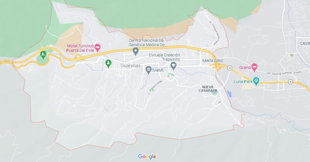 Mapa Guarenas