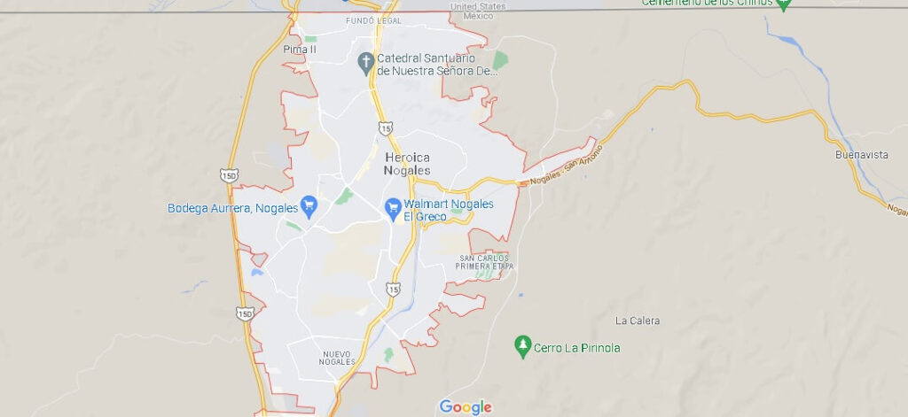 Mapa Heroica Nogales