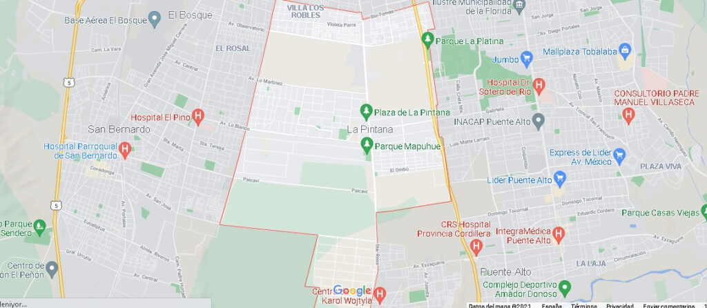 Mapa La Pintana