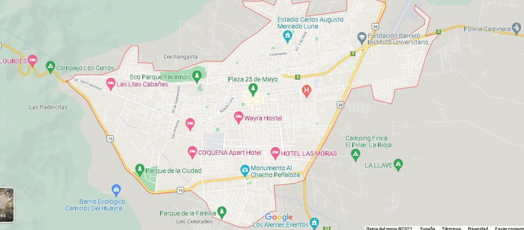Mapa La Rioja (Argentina)