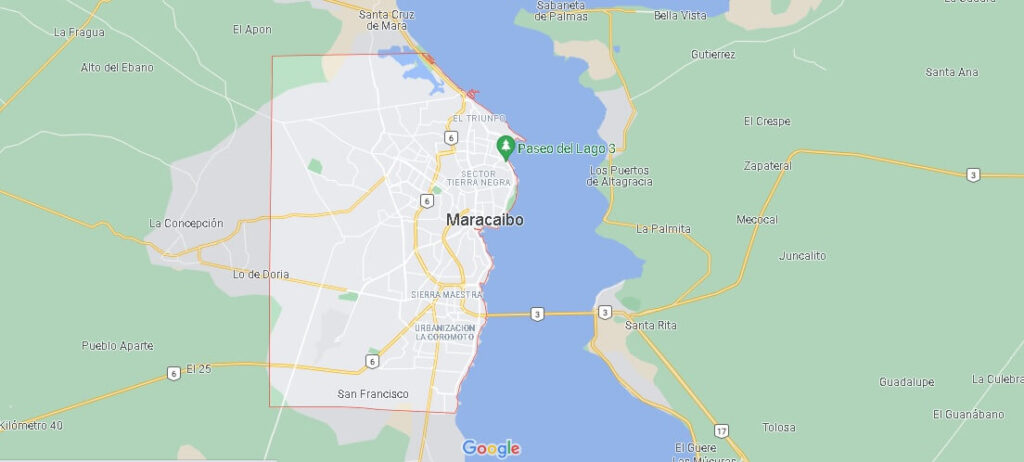 Mapa Maracaibo