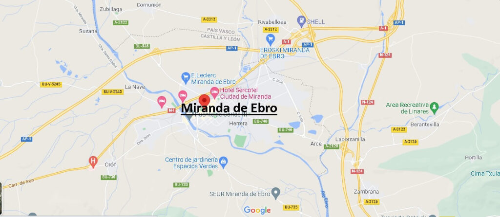 Mapa Miranda de Ebro