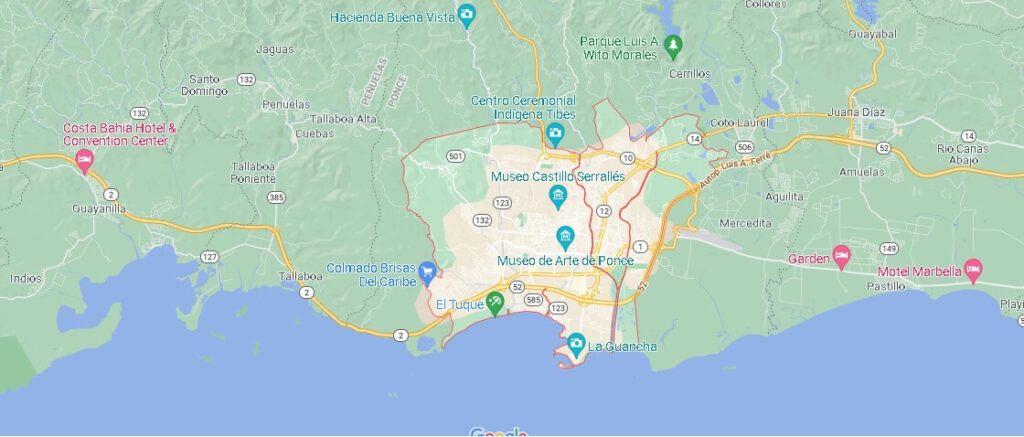 Mapa Ponce (Puerto Rico)