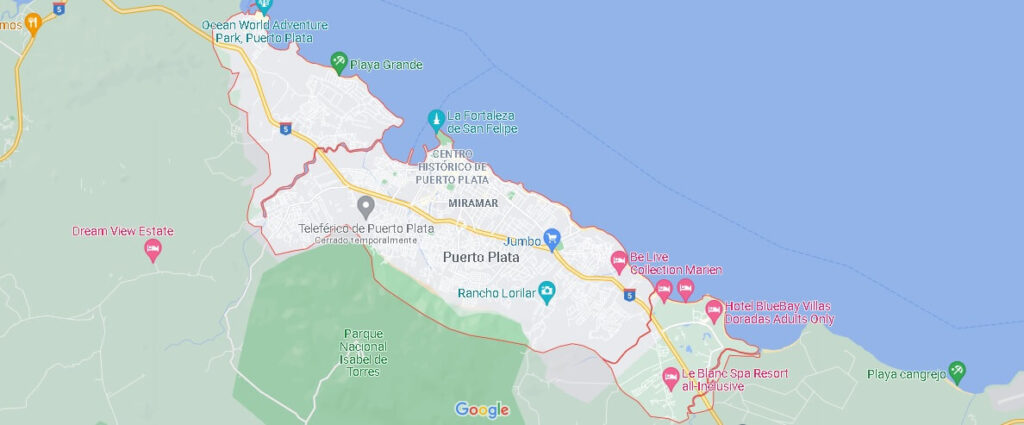 Mapa Puerto Plata (República Dominicana)