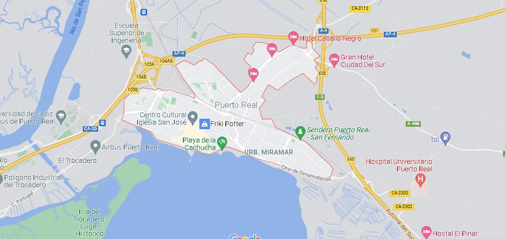 Mapa Puerto Real