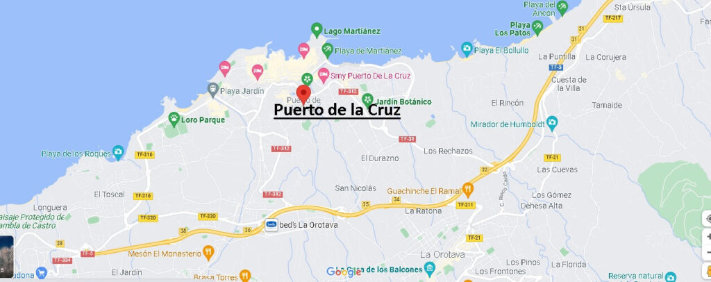Mapa Puerto de la Cruz