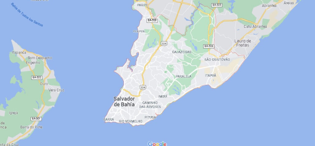 Mapa Salvador (Bahía)