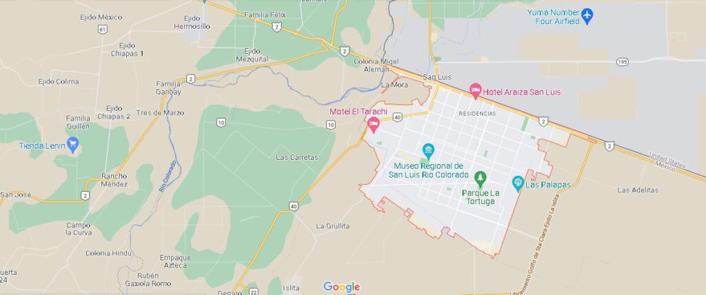 Mapa San Luis Río Colorado