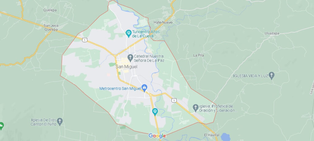 Mapa San Miguel (El Salvador)