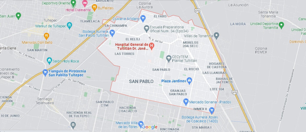 Mapa San Pablo de las Salinas