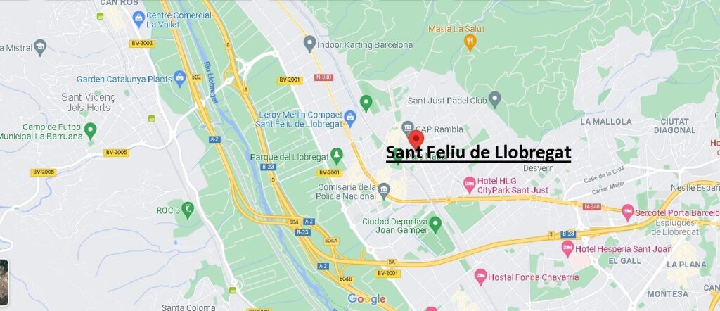 Mapa Sant Feliu de Llobregat