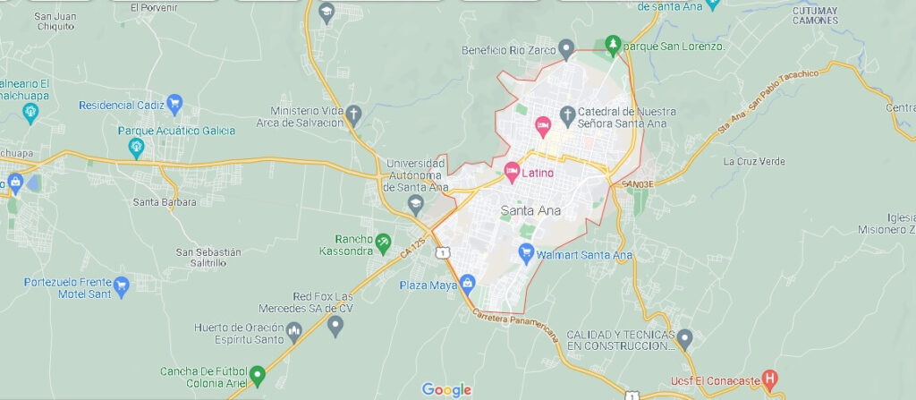 Mapa Santa Ana (El Salvador)