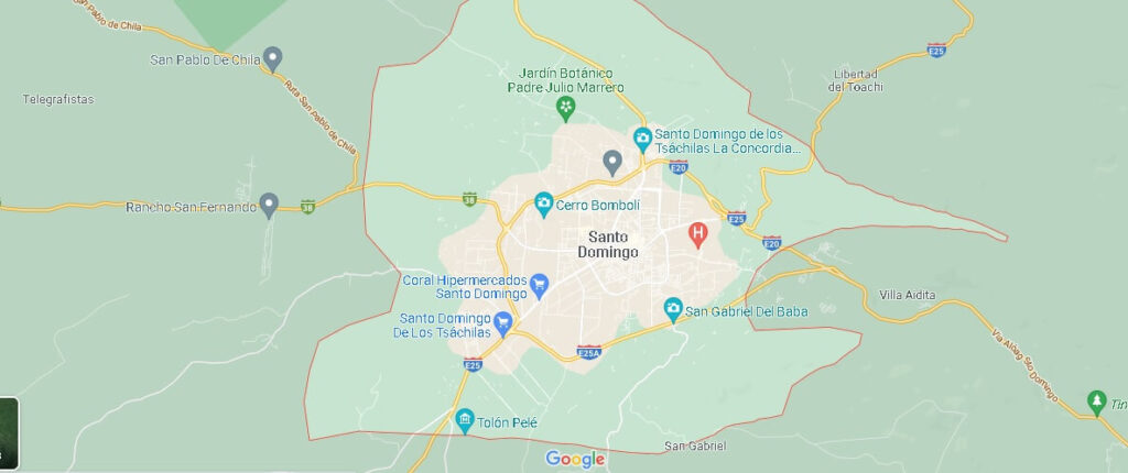 Mapa Santo Domingo de los Colorados