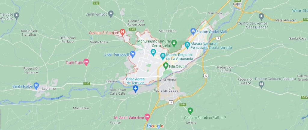 Mapa Temuco
