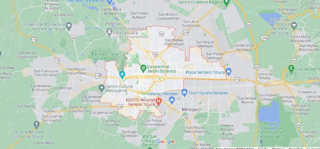 Mapa Toluca