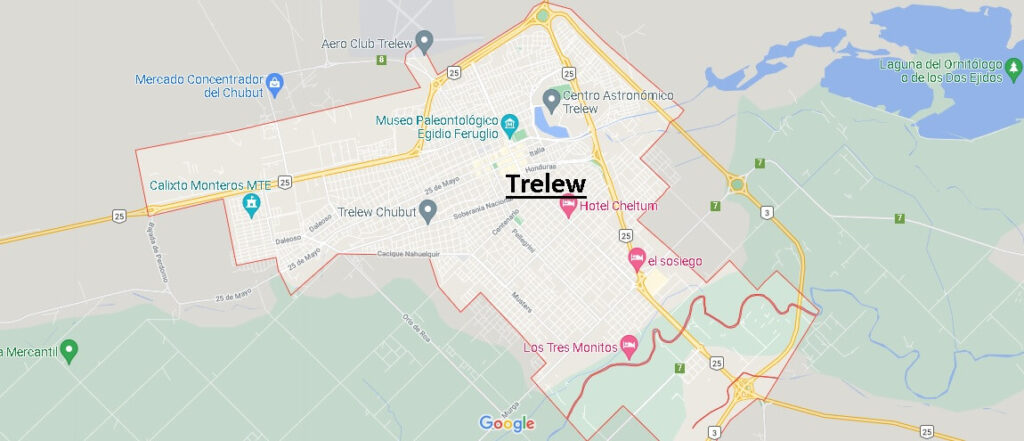 Mapa Trelew