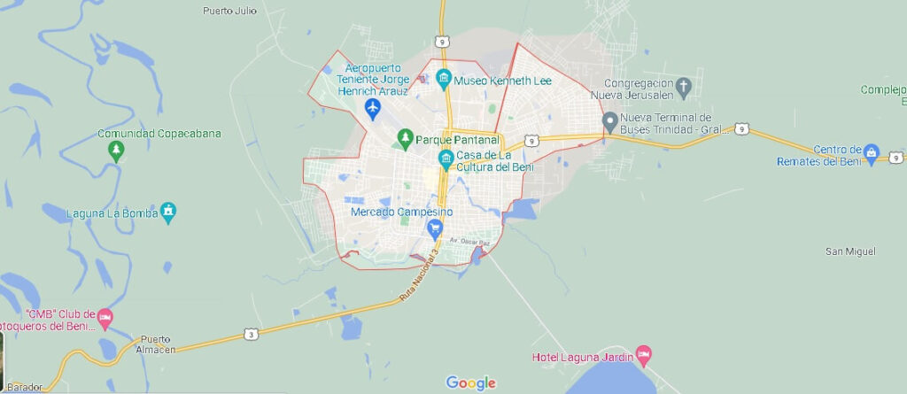 Mapa Trinidad