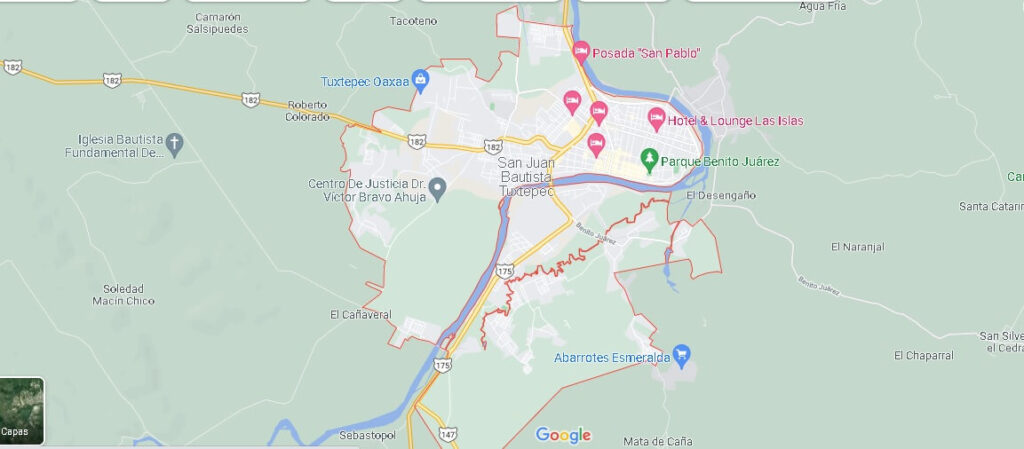 Mapa Tuxtepec