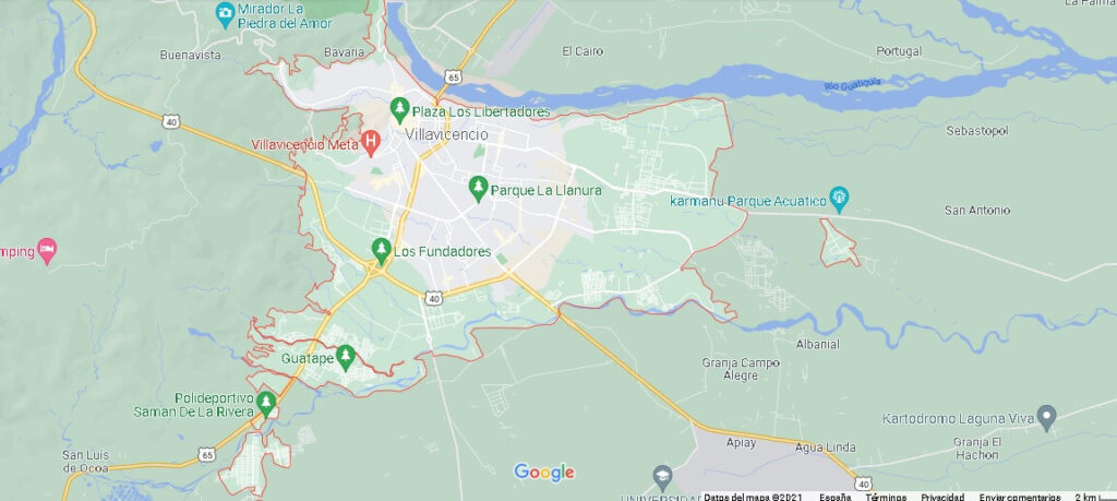 Mapa Villavicencio