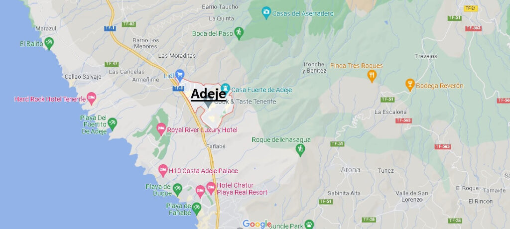 ¿Cuál es el municipio de Adeje