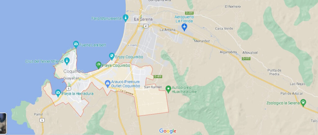 ¿Dónde empieza la region de Coquimbo