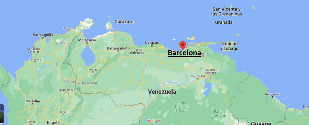 ¿Dónde está Barcelona en Venezuela