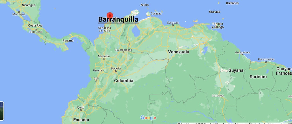 ¿Dónde está Barranquilla (Colombia)