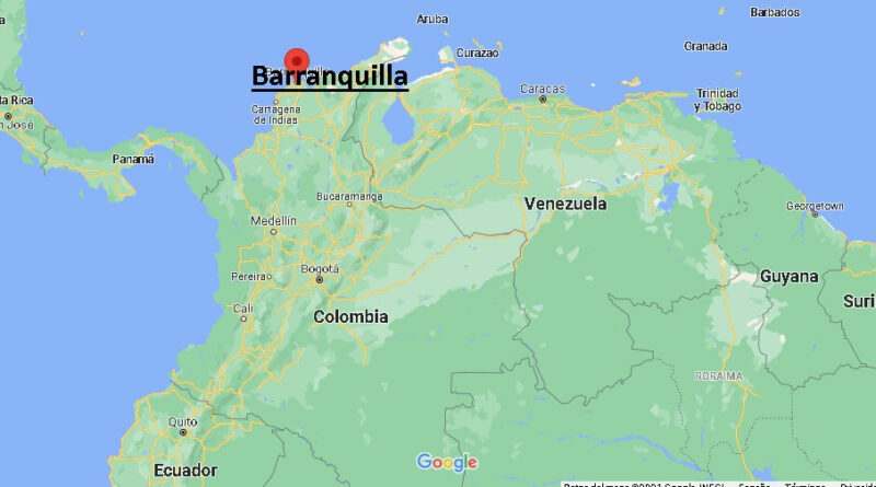 ¿Dónde está Barranquilla (Colombia)