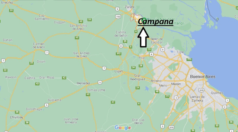 ¿Dónde está Campana (Buenos Aires)