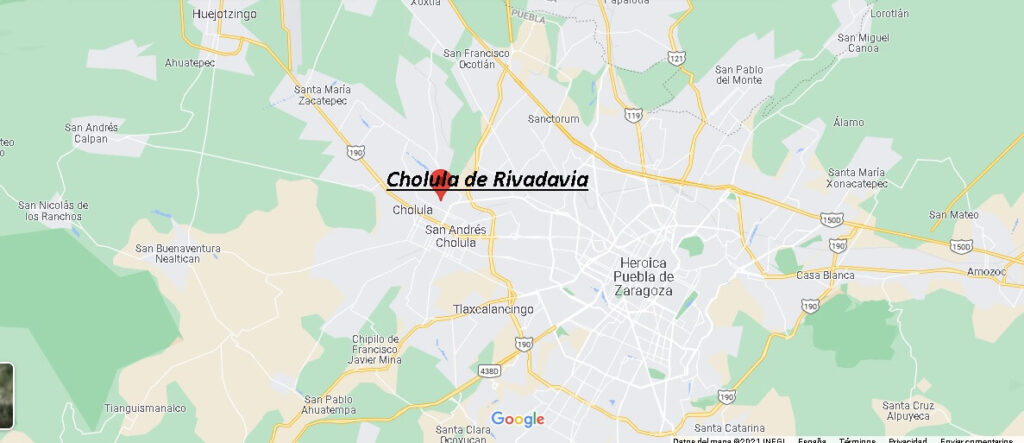 ¿Dónde está Cholula de Rivadavia