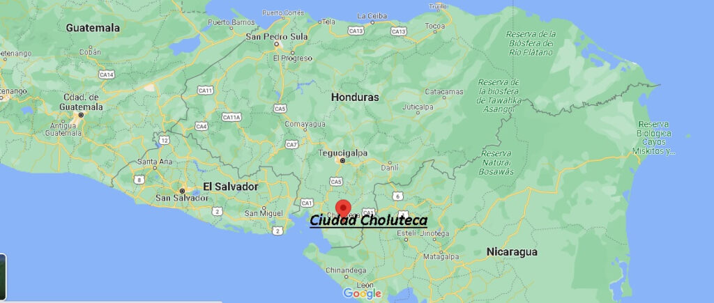 ¿Dónde está Ciudad Choluteca