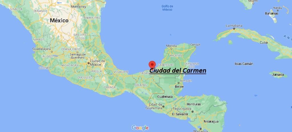 ¿Dónde está Ciudad del Carmen
