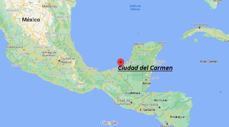 ¿Dónde está Ciudad del Carmen