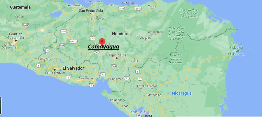 ¿Dónde está Comayagua