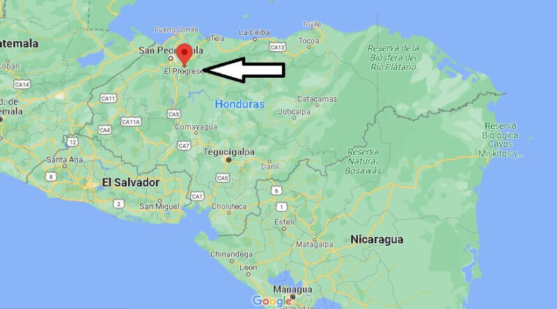¿Dónde está El Progreso (Honduras)