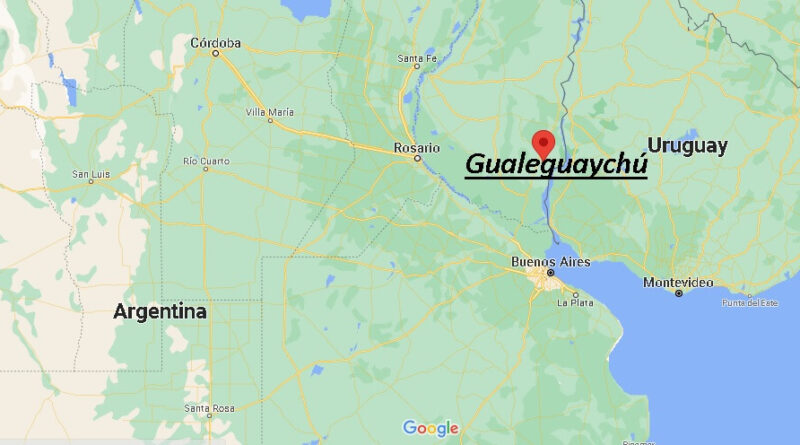 ¿Dónde está Gualeguaychú