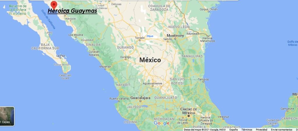 ¿Dónde está Heroica Guaymas