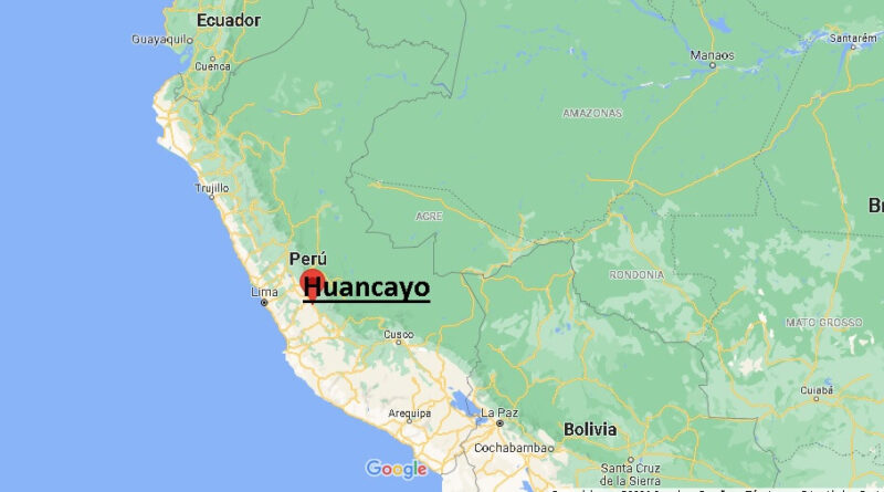 ¿Dónde está Huancayo (Perú)