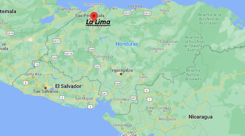 ¿Dónde está La Lima (Honduras)
