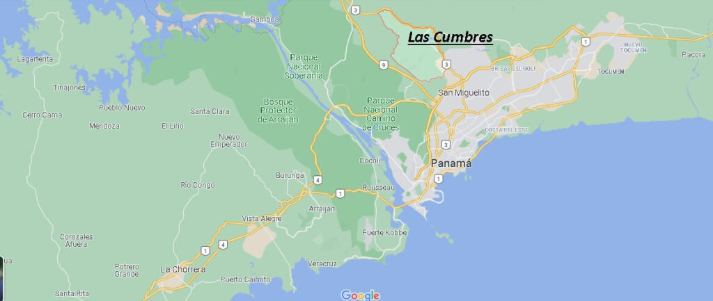 ¿Dónde está Las Cumbres (Panamá)