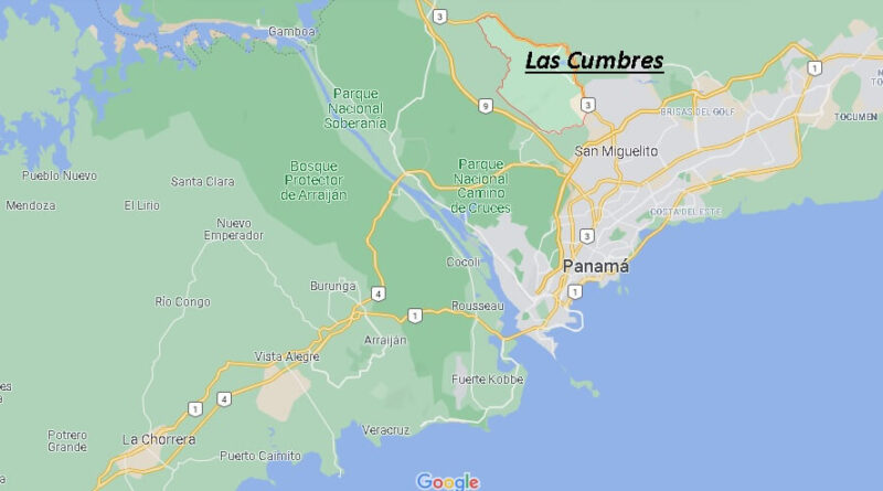 ¿Dónde está Las Cumbres (Panamá)
