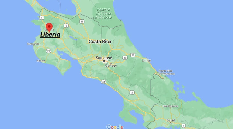 ¿Dónde está Liberia (Costa Rica)