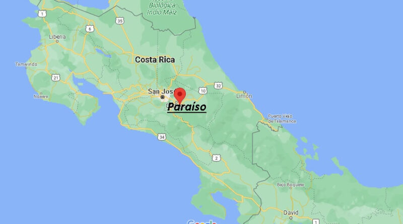 ¿Dónde está Paraíso (Costa Rica)