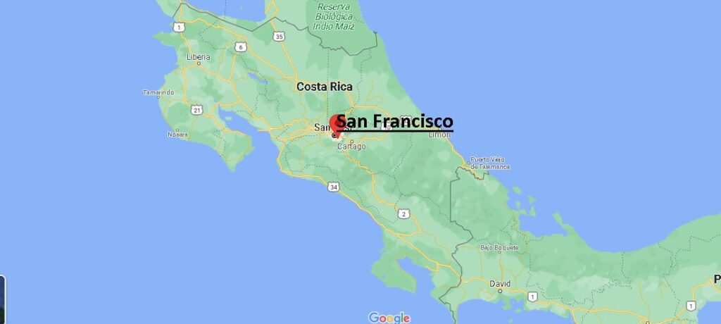 ¿Dónde está San Francisco (Costa Rica)
