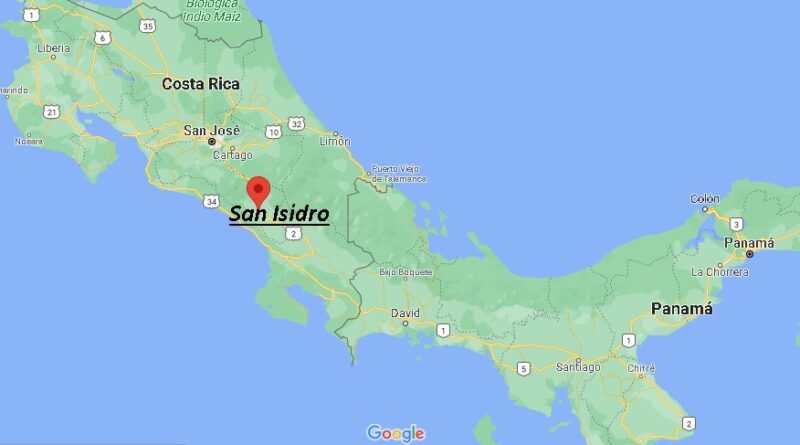 ¿Dónde está San Isidro (Costa Rica)