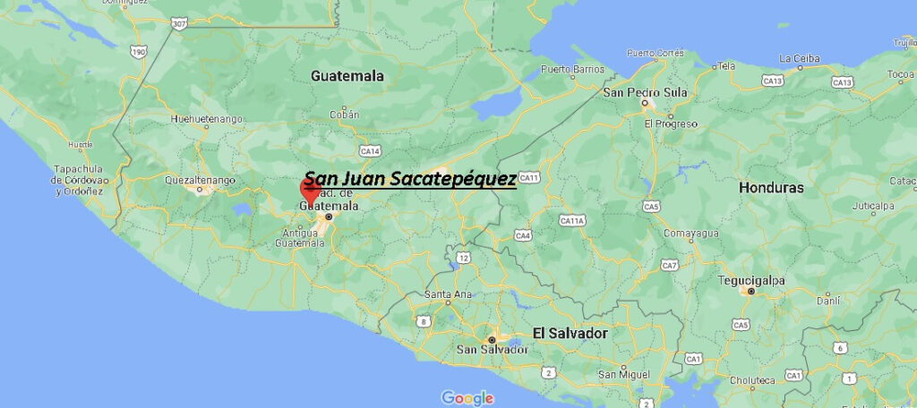 ¿Dónde está San Juan Sacatepéquez