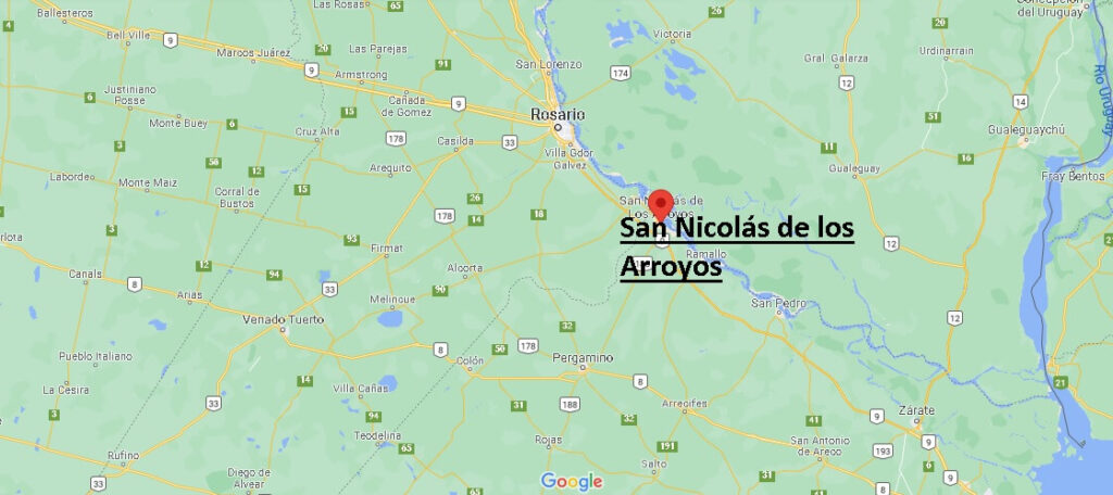 ¿Dónde está San Nicolás de los Arroyos