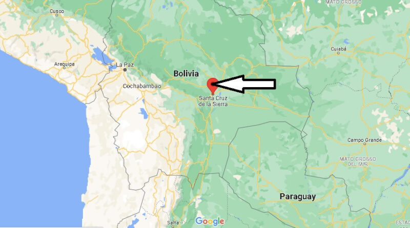 ¿Dónde está Santa Cruz de la Sierra (Bolivia)