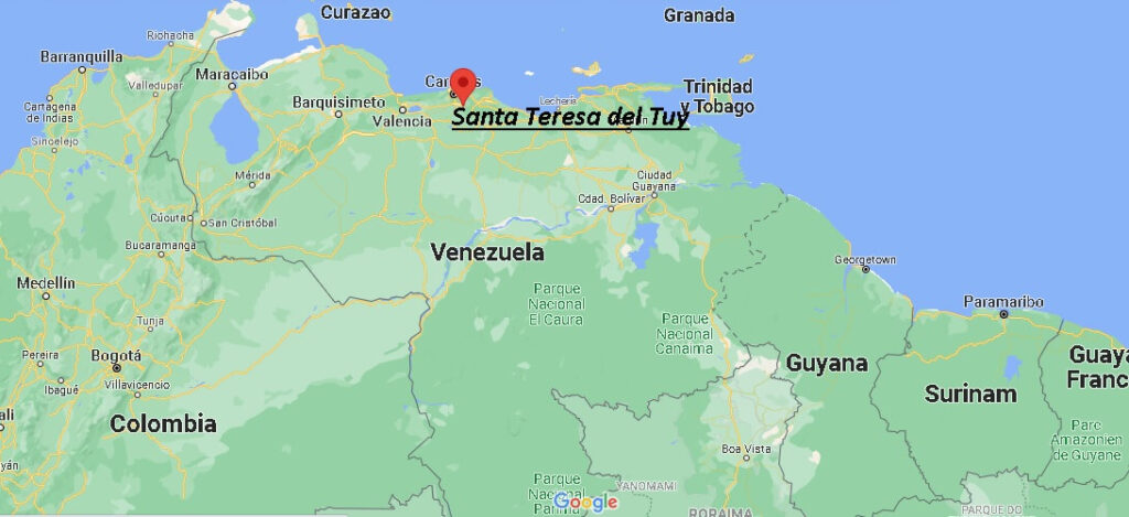 ¿Dónde está Santa Teresa del Tuy