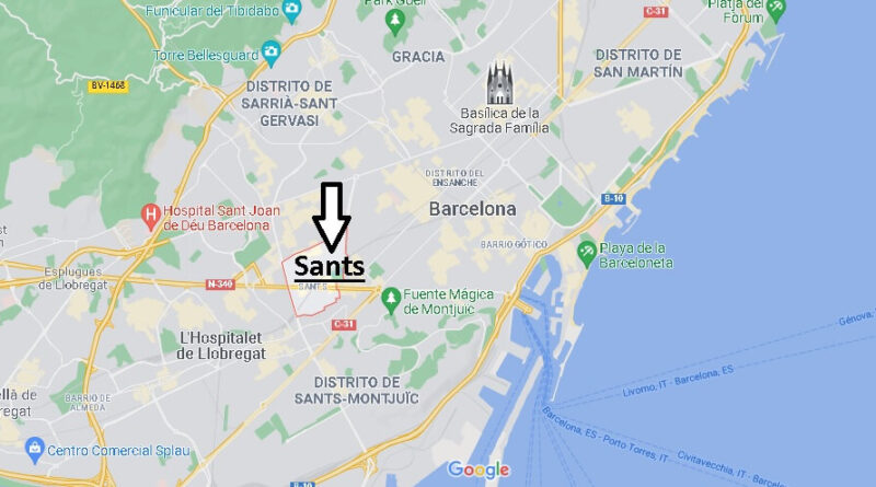 ¿Dónde está Sants